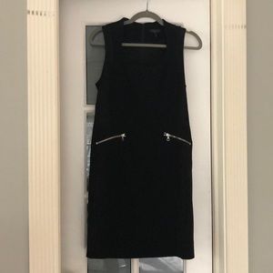 Rag & Bone sleeveless dress with leather trim